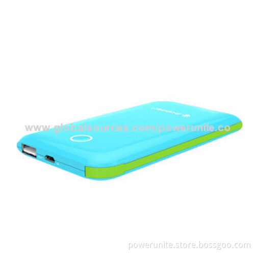 Fashionable Colorful Shenzhen Power Bank with Built Cable, 6,600mAh Capacity